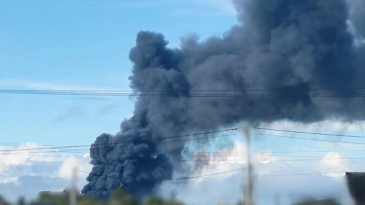 Russian strike hits factory in Zhytomyr